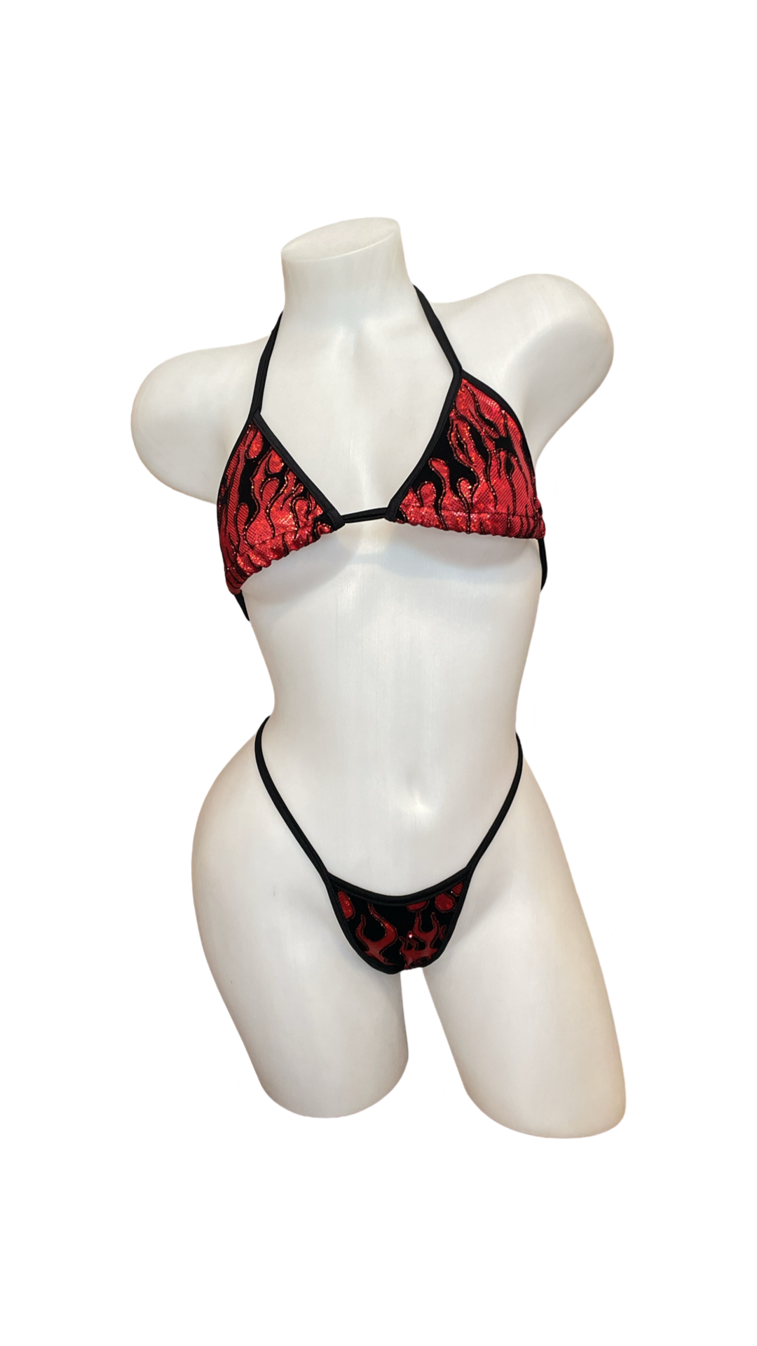 Flames Bikini Set Red