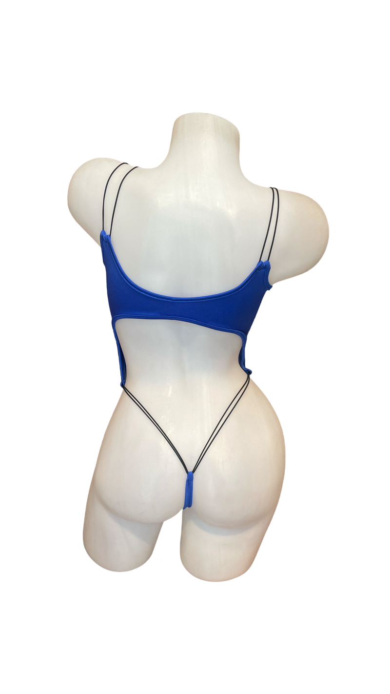 Elastic Cord O-Ring Bodysuit Royal