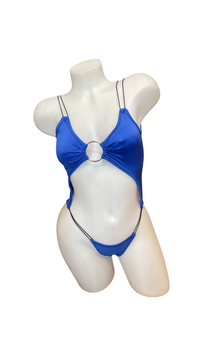 Elastic Cord O-Ring Bodysuit Royal