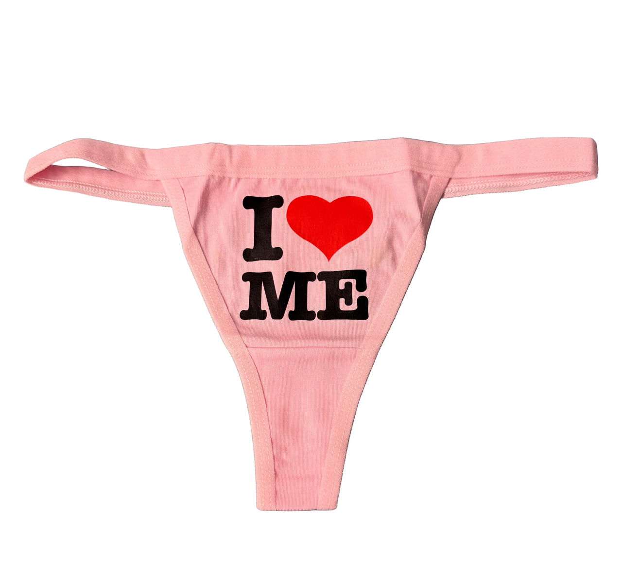 I LOVE ME Thong Panty Pink