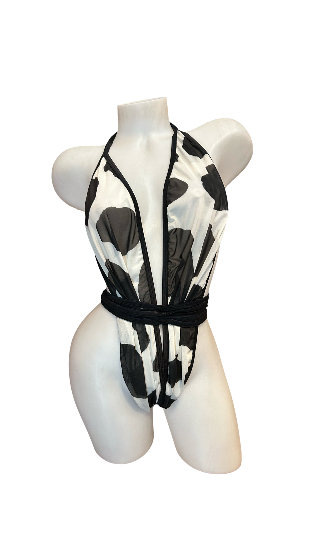 X9 Bikini: Cow Print Kitten Wrap