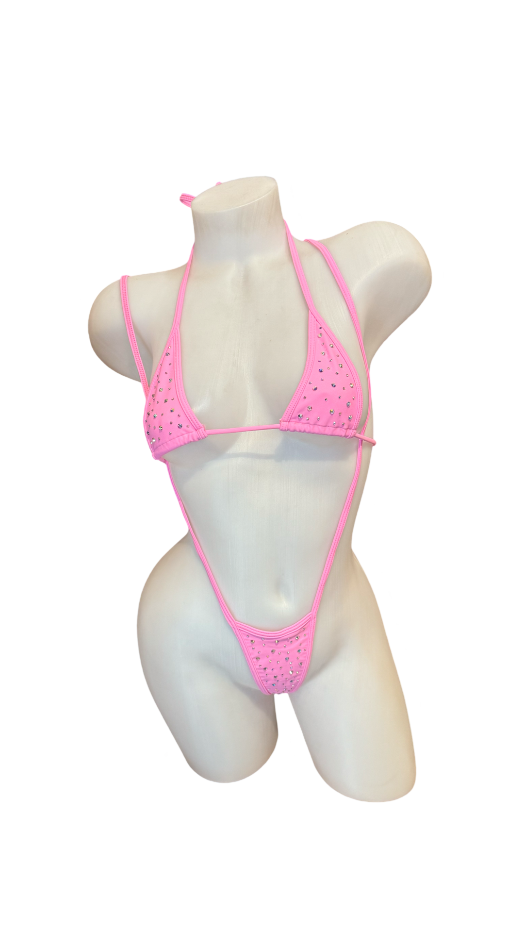 Crystal Fun Sling Shot Bikini Baby Pink - Model Express Vancouver