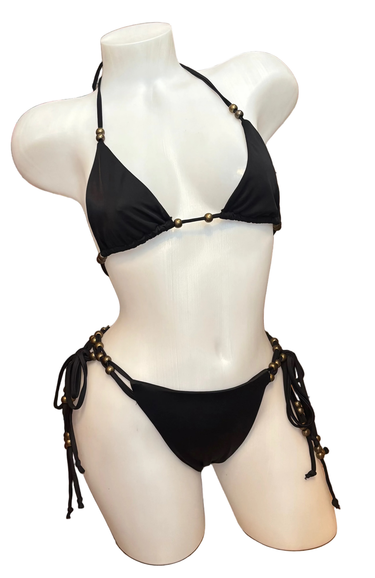 Black Beaded Bikini