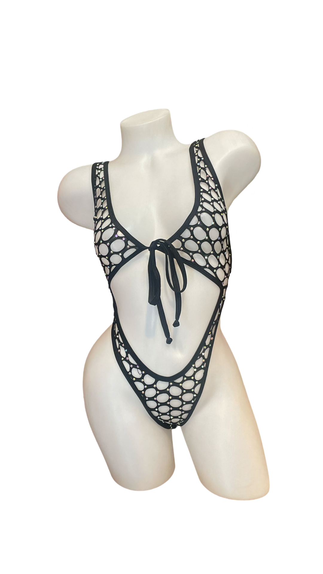 Front Tie One Piece - Pothole Black - Model Express Vancouver