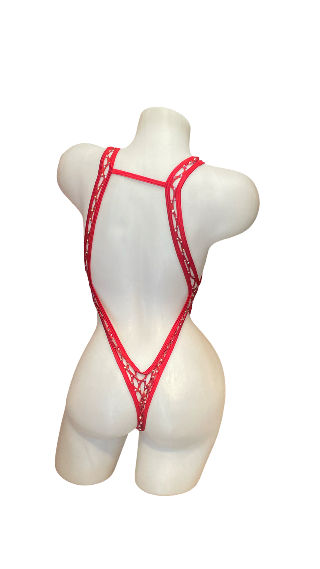 Front Tie One Piece - Pothole Red - Model Express Vancouver
