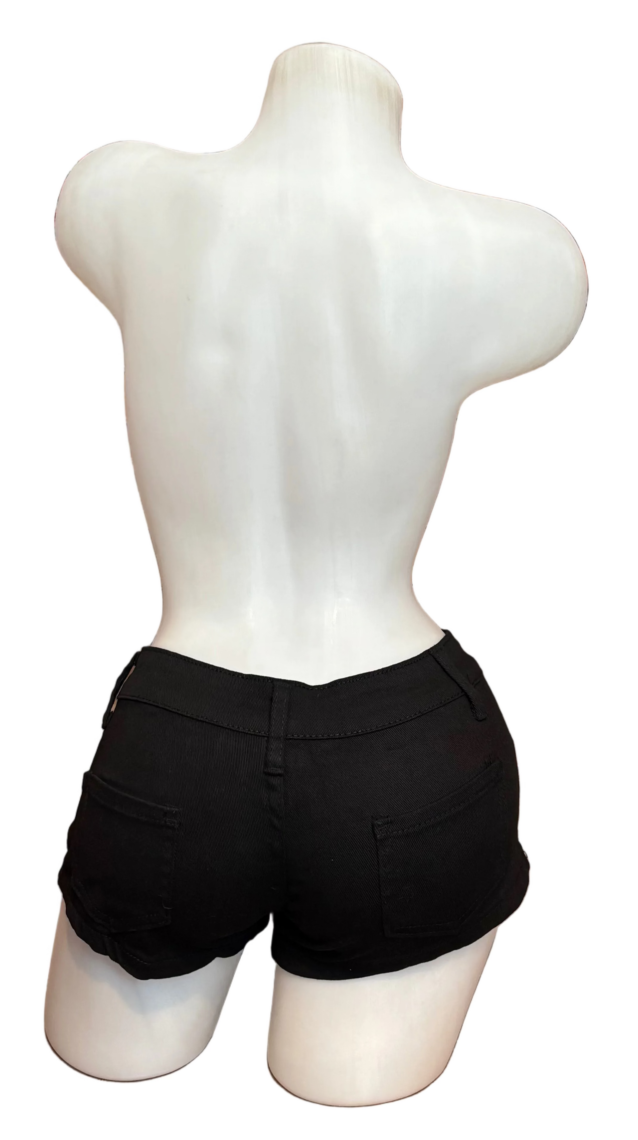 Denim Booty Shorts Black