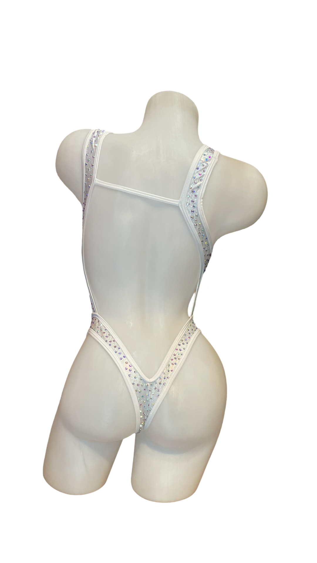 Rhinestone Bralette One Piece Silver - Model Express Vancouver