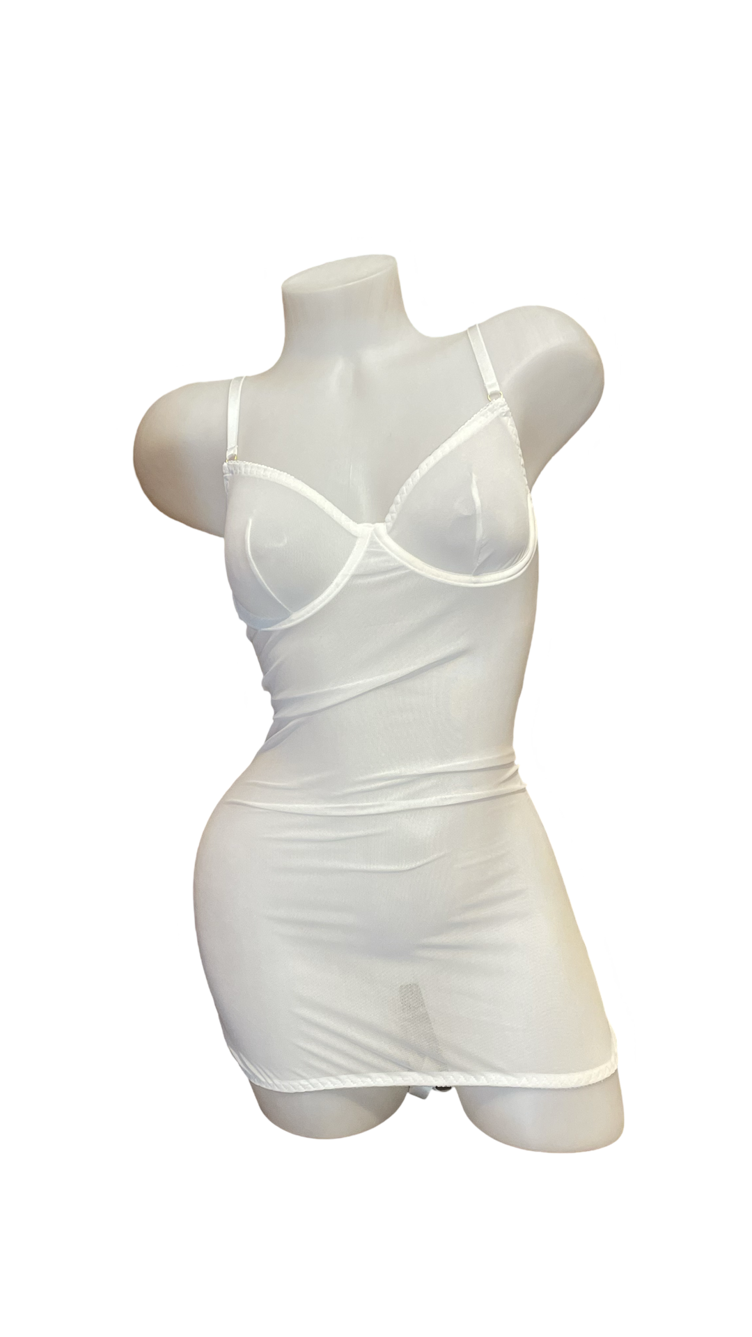 Laced Back Dress White - Model Express Vancouver