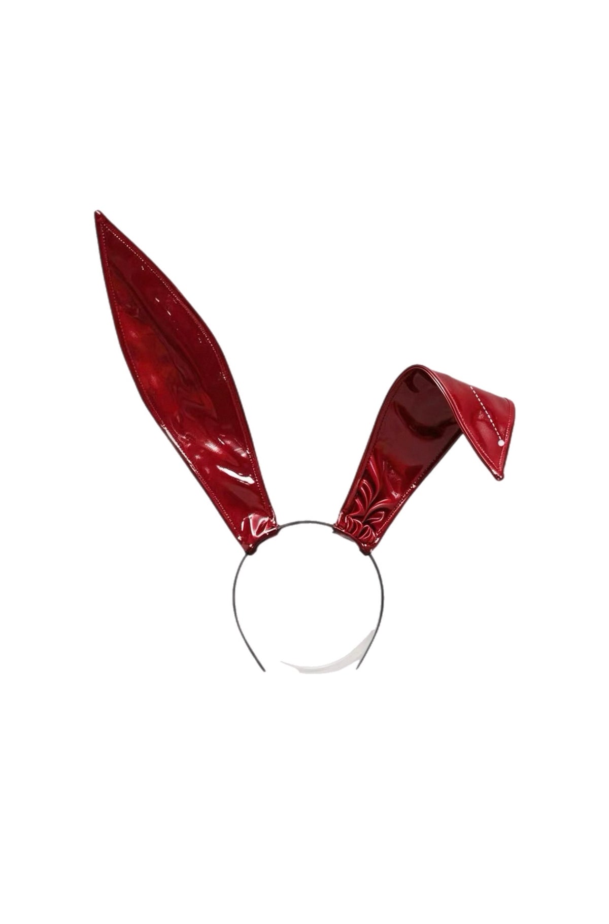 Wet Look Bunny Ears Red