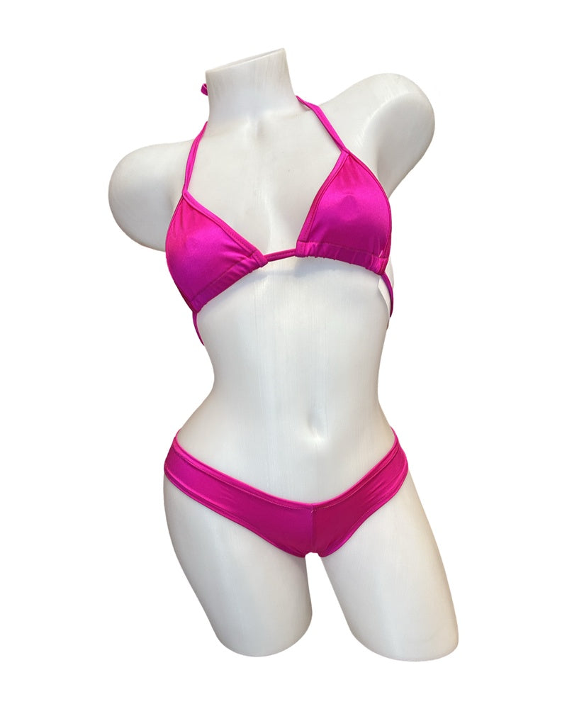 Booty Short Bikini Set - Hot Pink - Model Express Vancouver