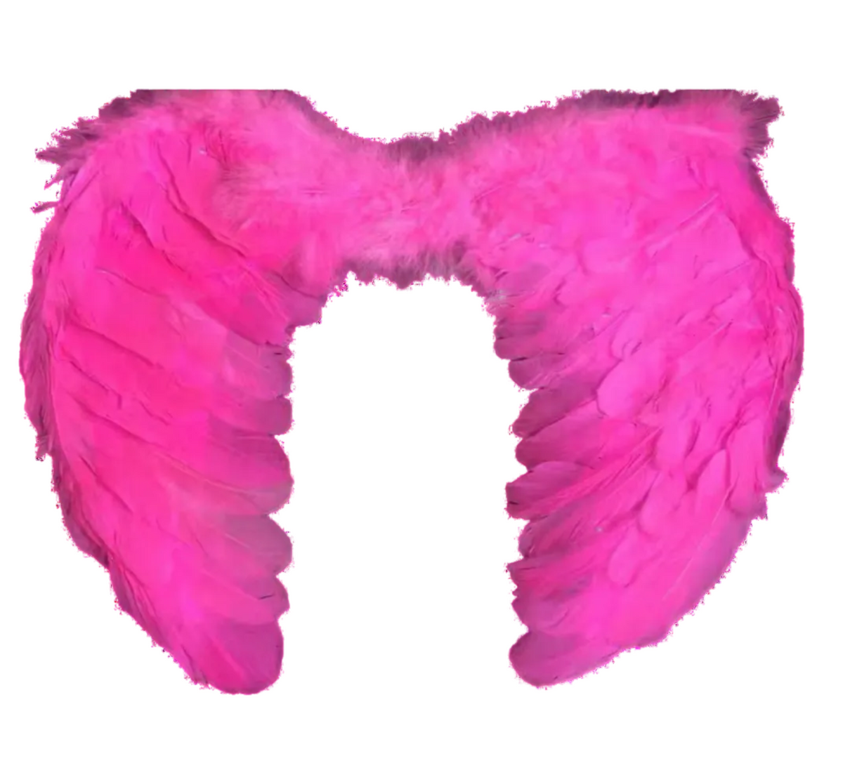 Large Feather Angel Wings - Hot Pink