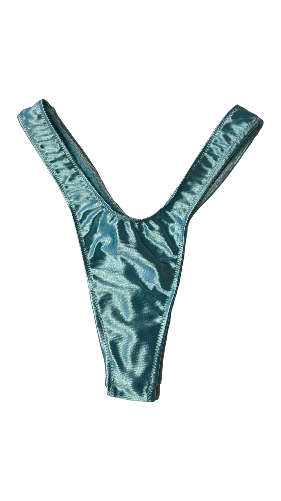 High Cut U-Back Thong - Aqua