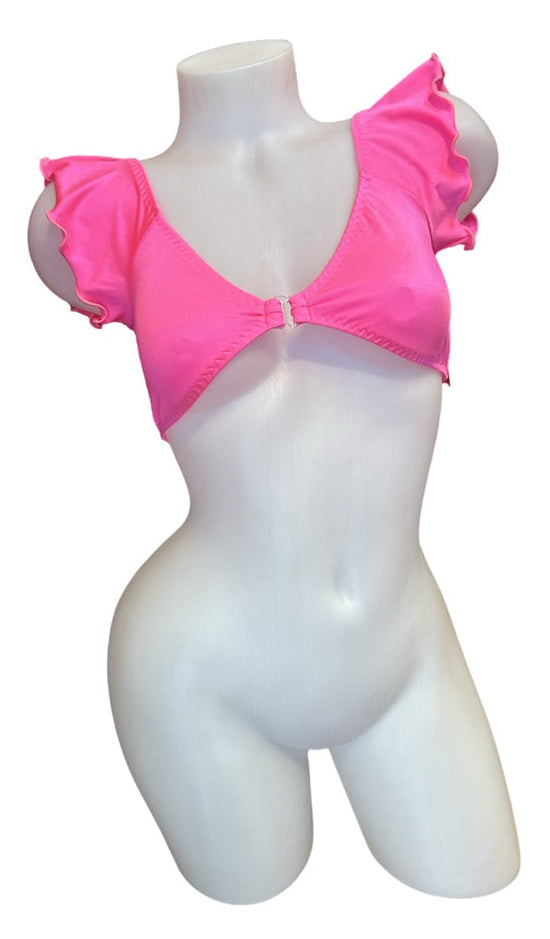 Crop Top Hot Pink - Model Express Vancouver