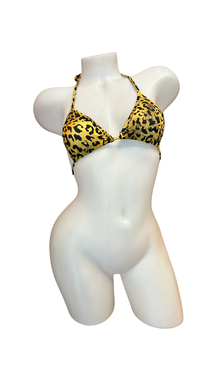 Mini Triangle Top Leopard