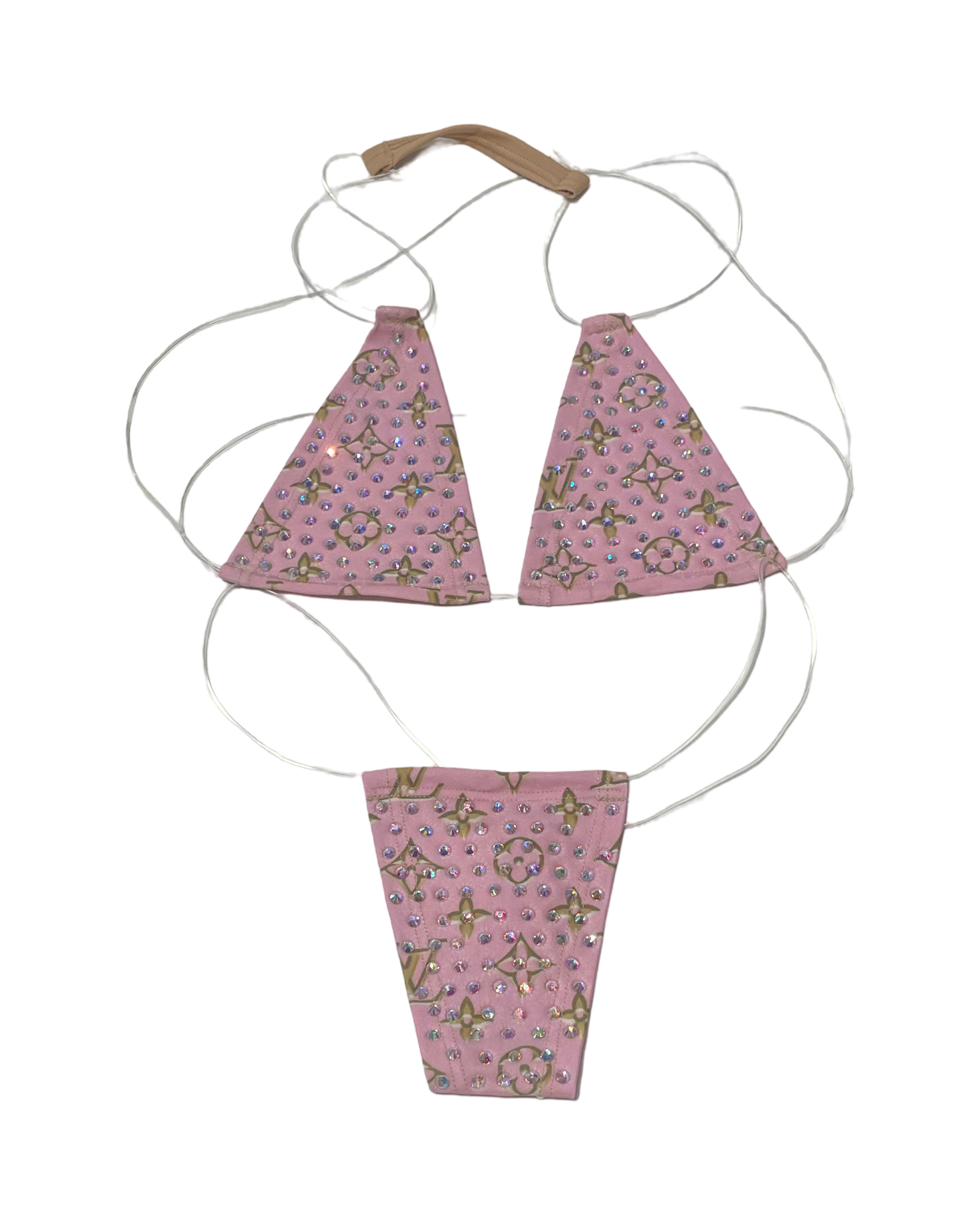 Rhinestone Micro Bikini - Design Blush/Nude - Model Express Vancouver