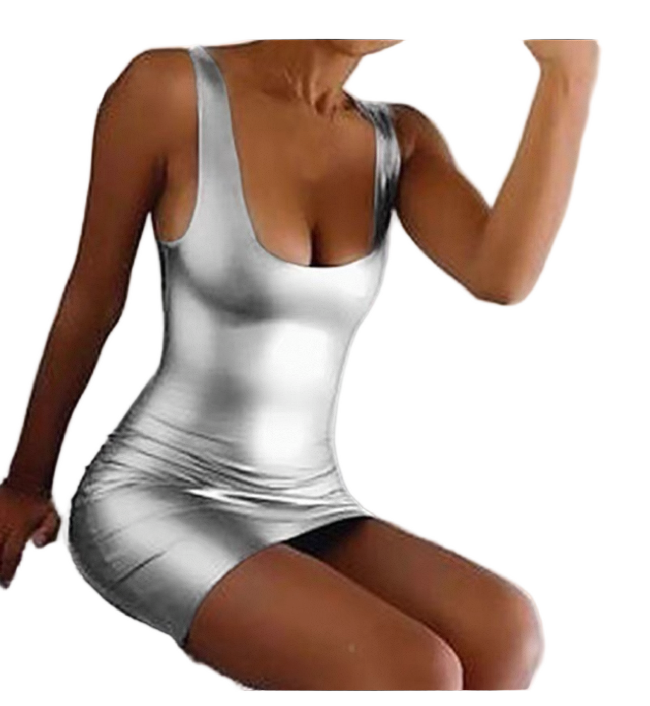 Bodycon Dress Silver - Model Express Vancouver