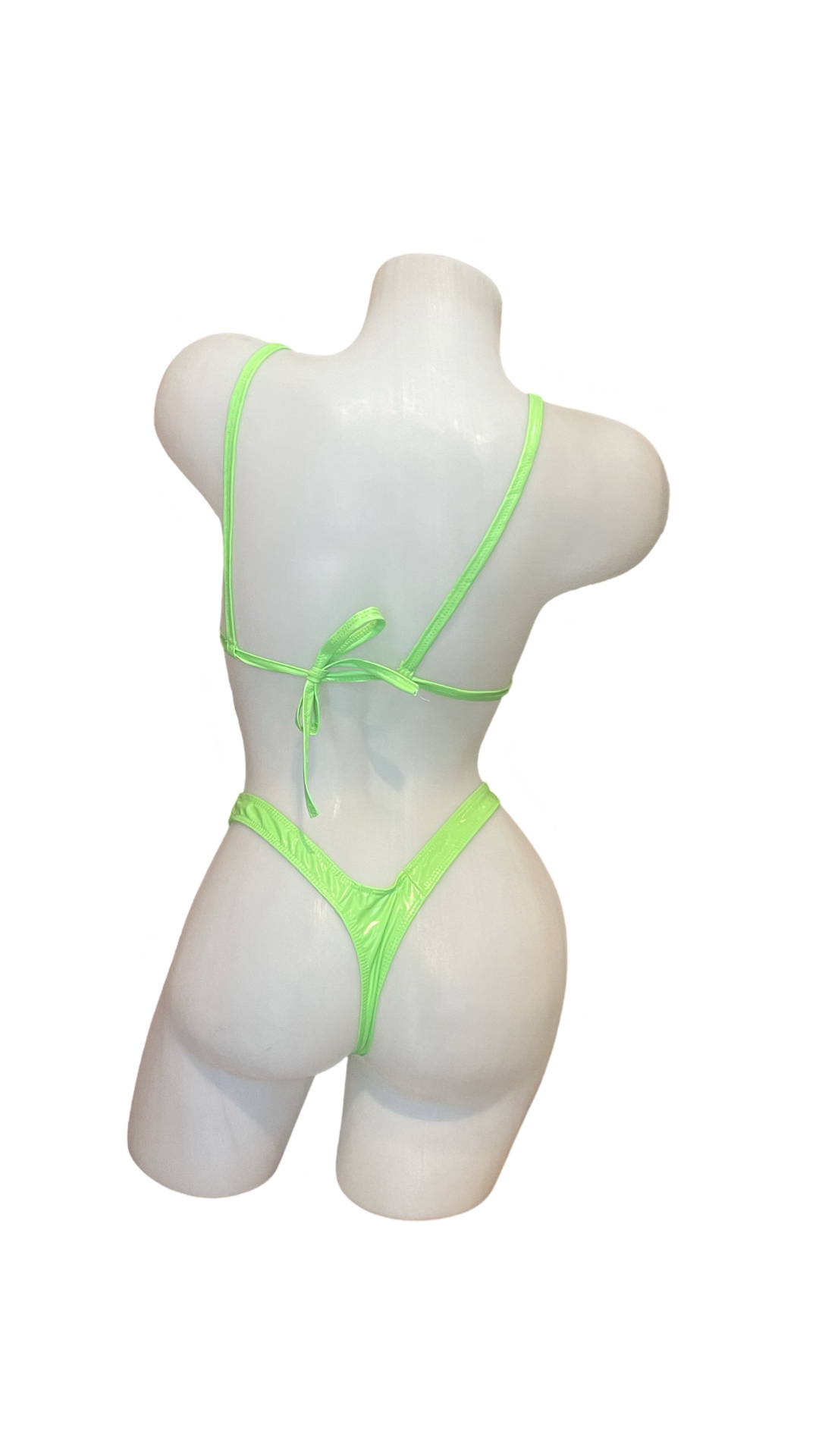 Vinyl Bikini - Neon Green