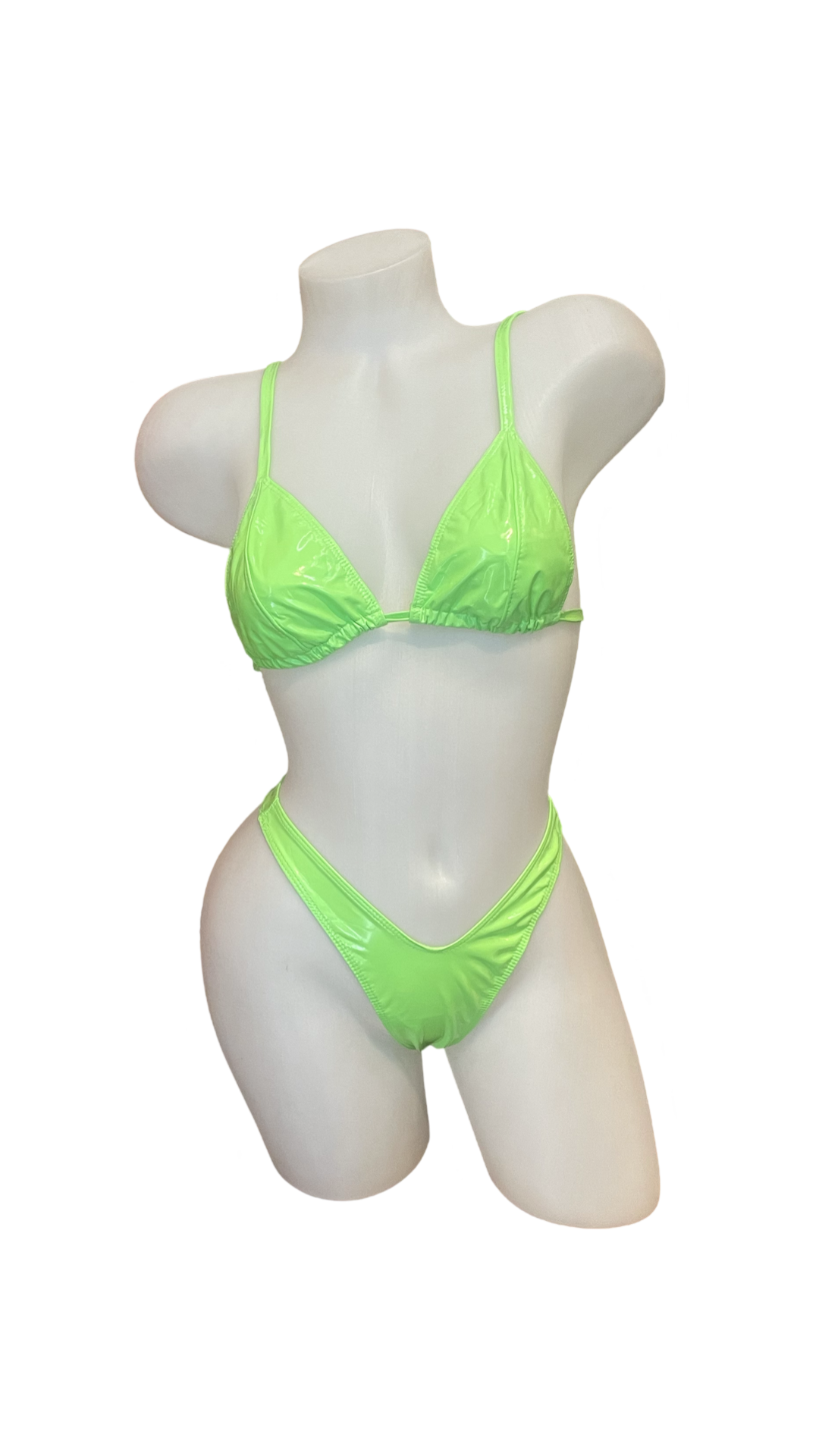 Vinyl Bikini - Neon Green