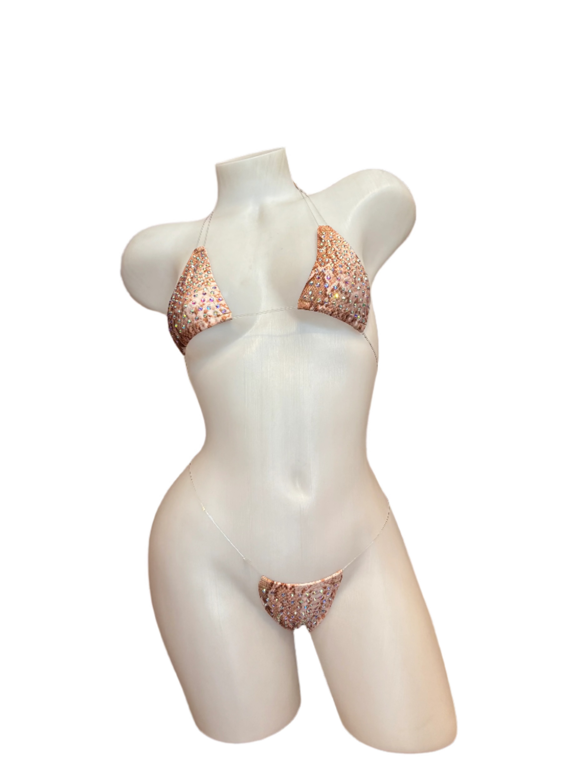 Rhinestone Micro Bikini - Snake - Model Express Vancouver