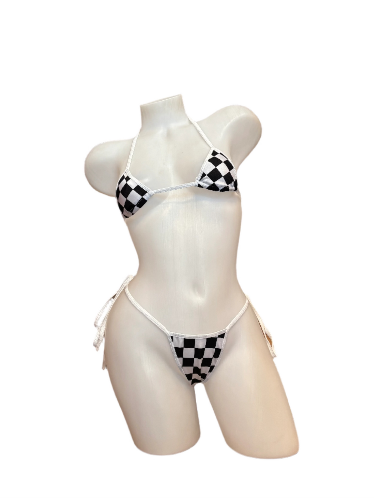 X9 Bikini: White Motorsport (Thong)