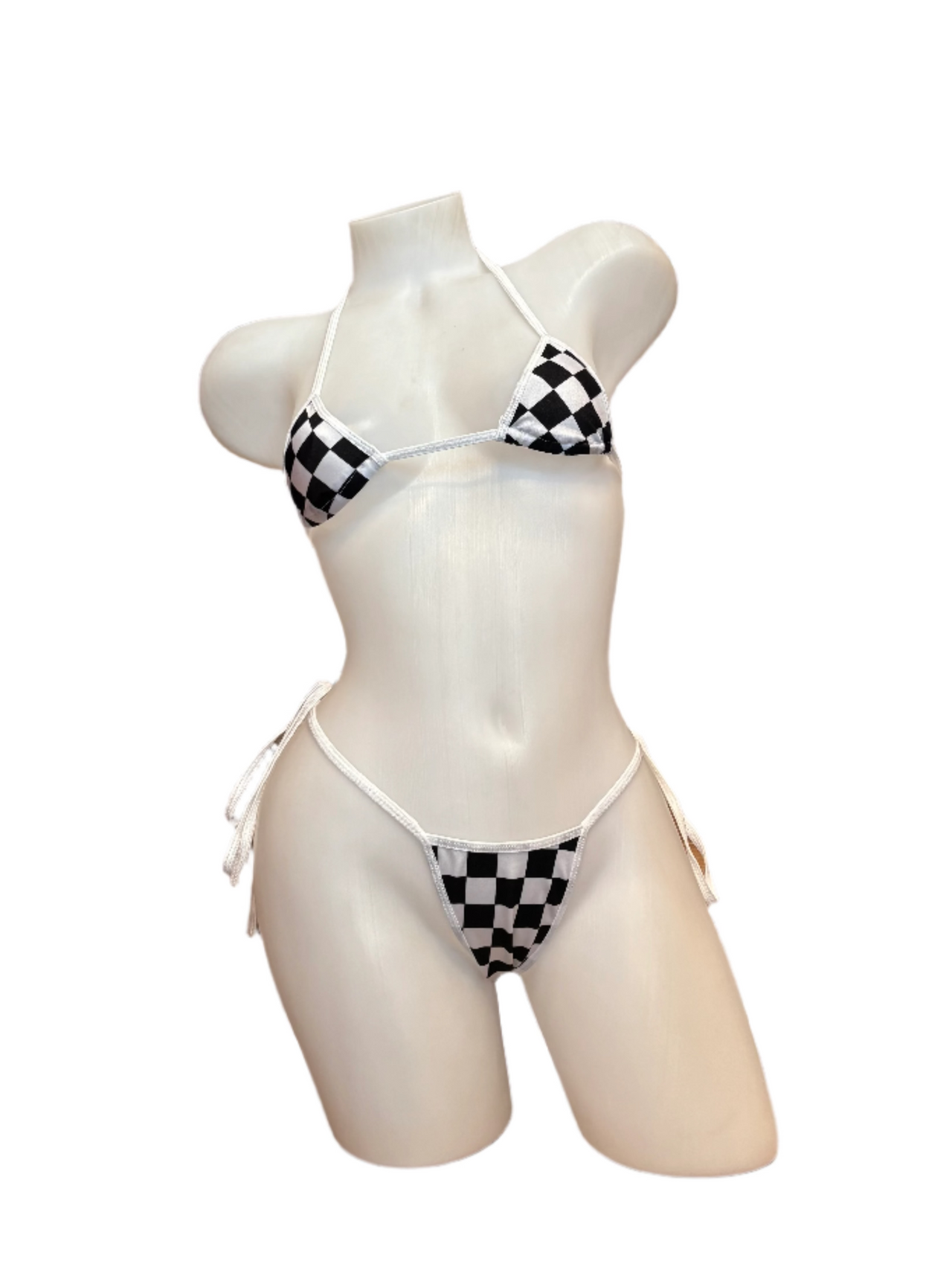 X9 Bikini: White Motorsport (Scrunch)
