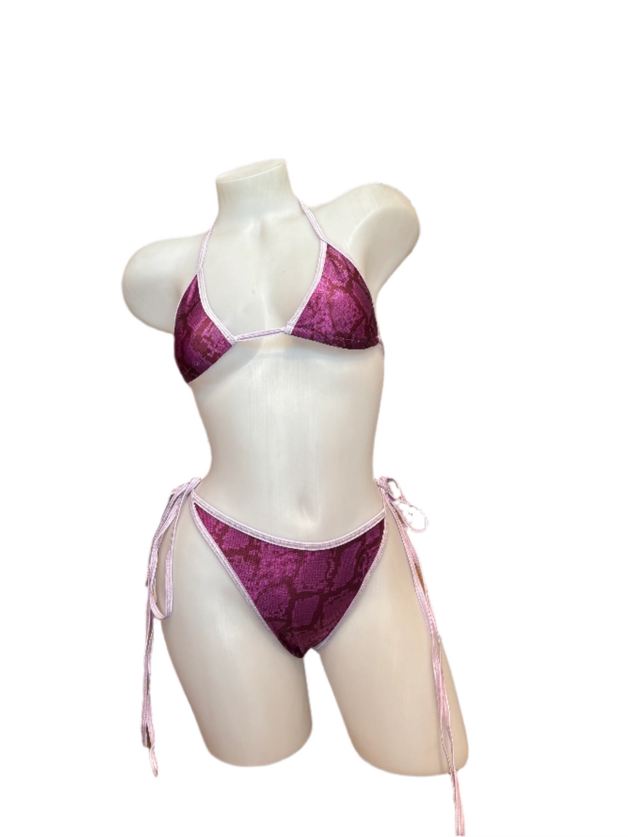 X9 Bikini: Mini Plum Python (Scrunch)