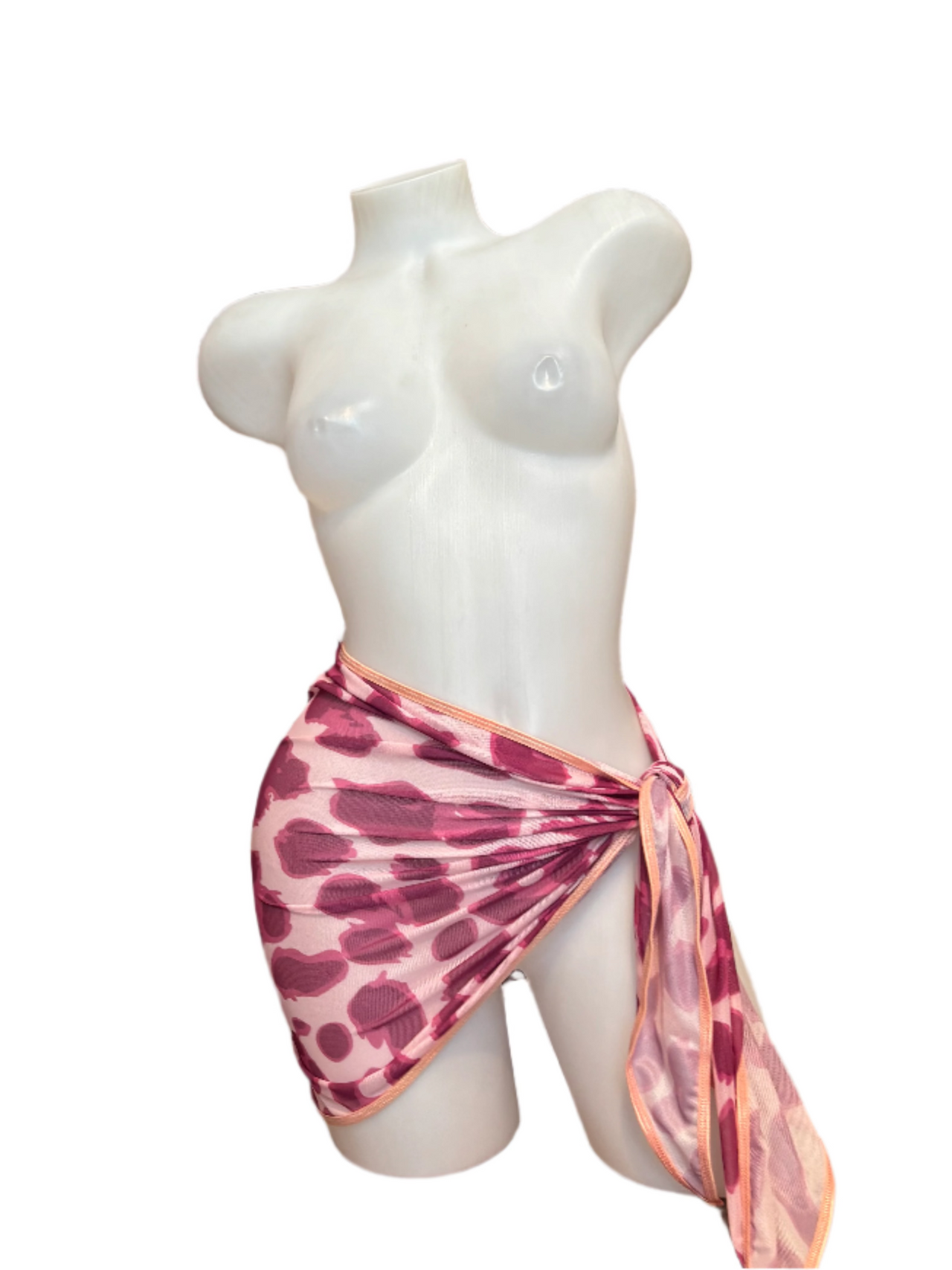 X9 Bikini: Pink Panther Sarong