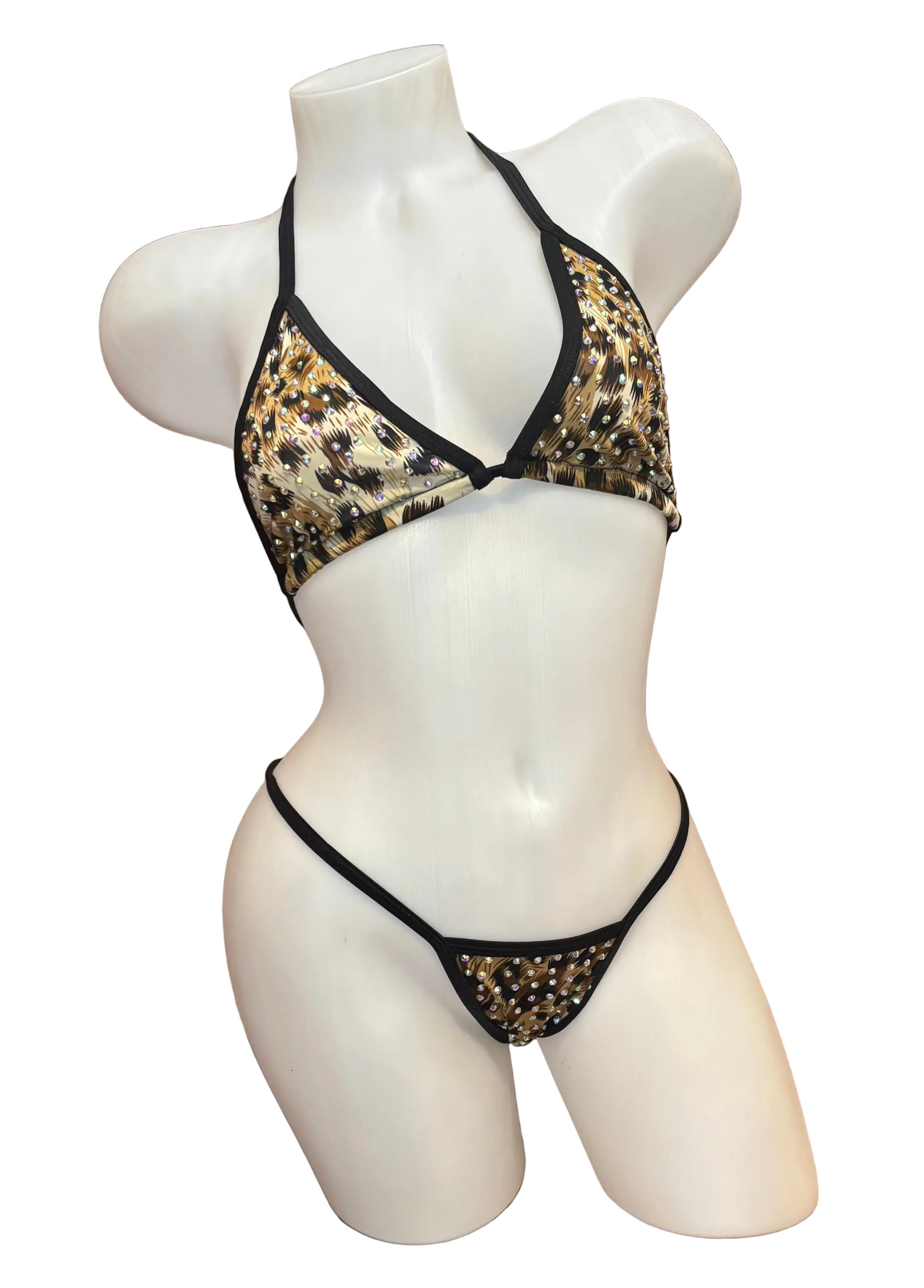 Rhinestone Bikini Real Leopard - Model Express Vancouver