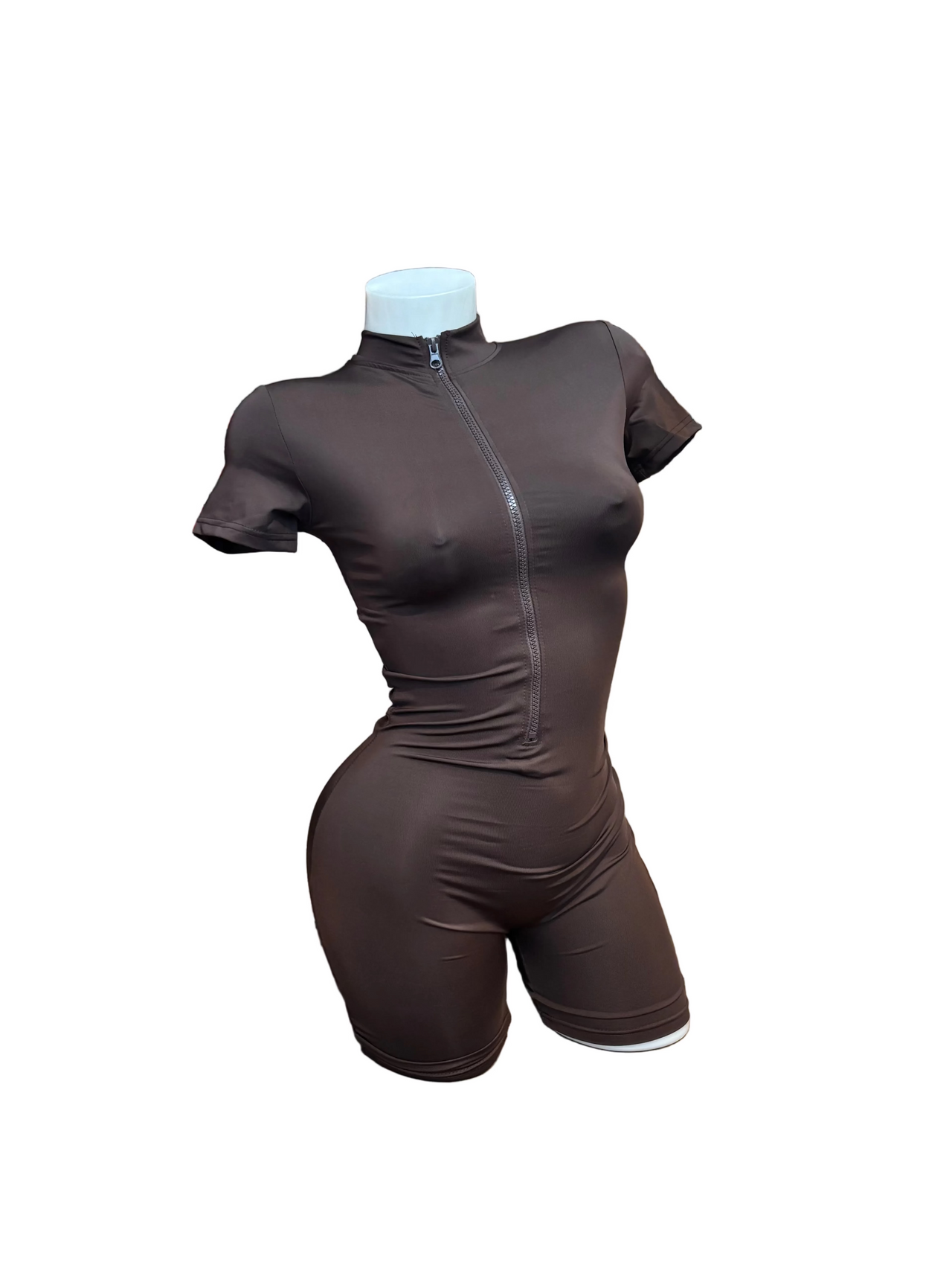 Romper with Long Zipper Brown - Model Express Vancouver
