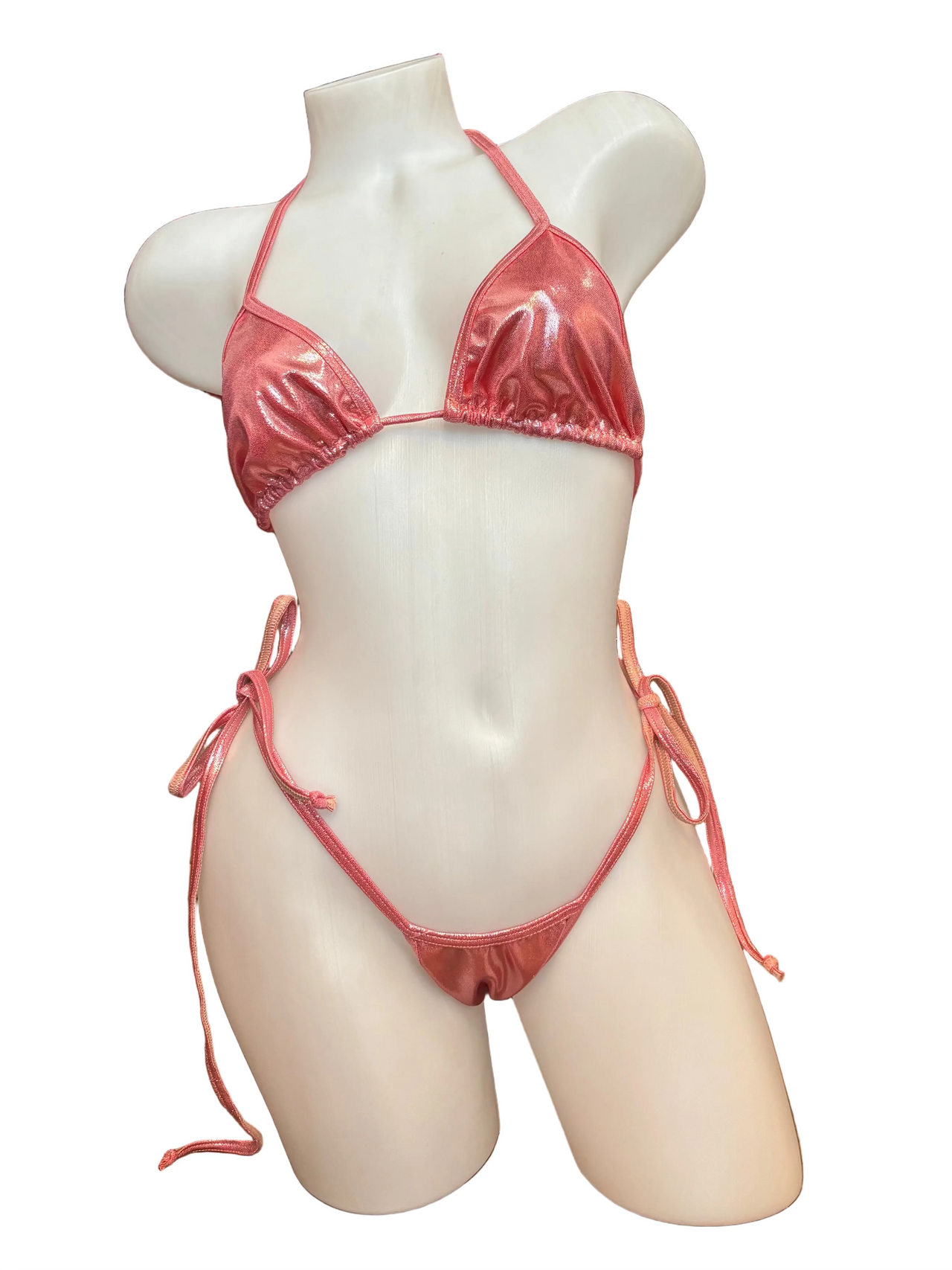 Metallic Bikini Set with Side Tie - Model Express Vancouver