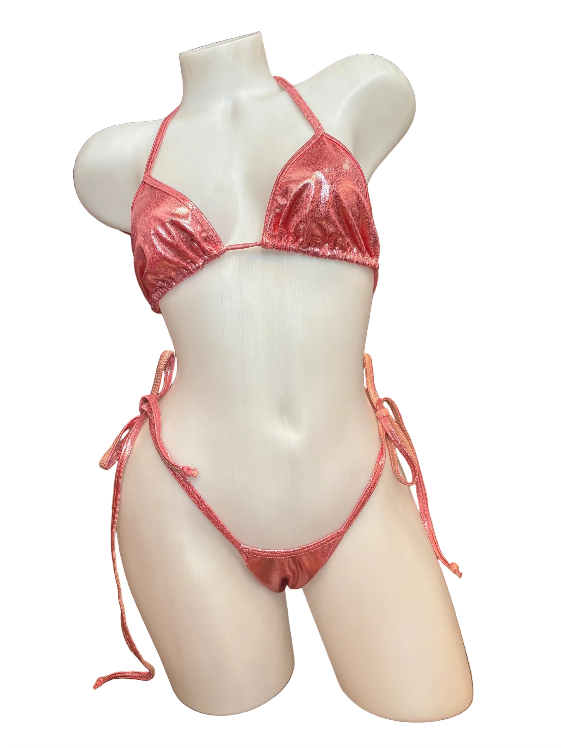 Metallic Bikini Set with Side Tie - Model Express Vancouver