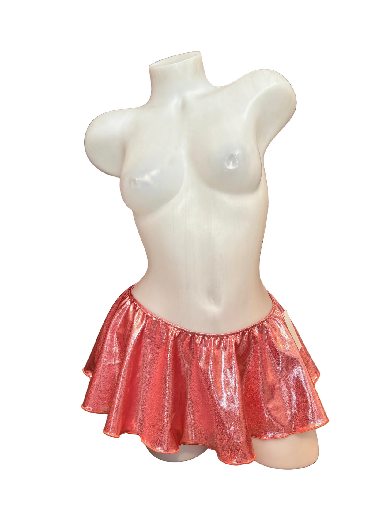 Metallic Skater Mini Skirt Pink - Model Express Vancouver