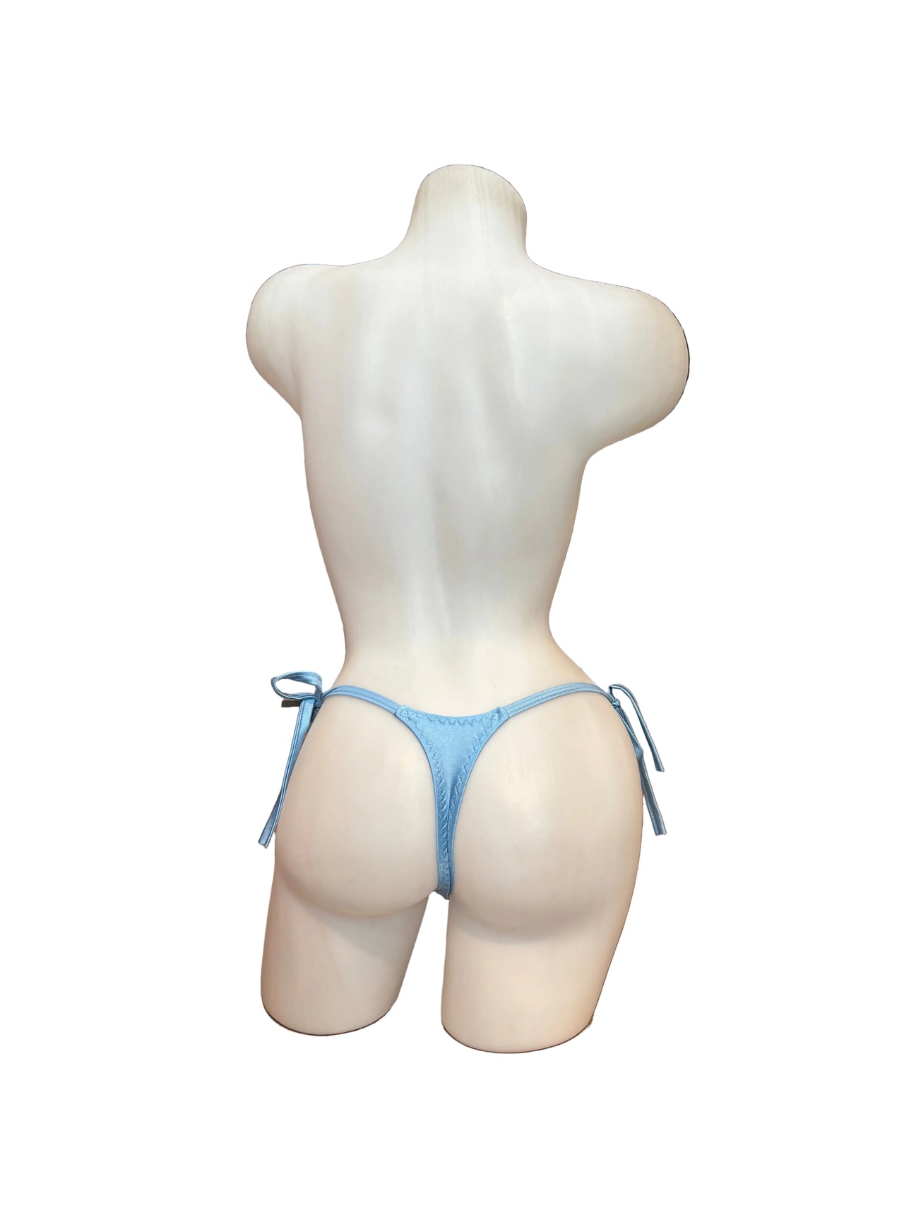 Side Tie Y-Back G-String Baby Blue