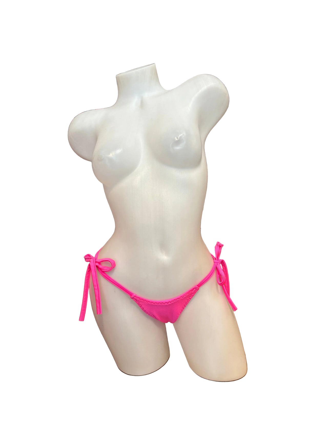 Side Tie Y-Back G-String Hot Pink - Model Express Vancouver
