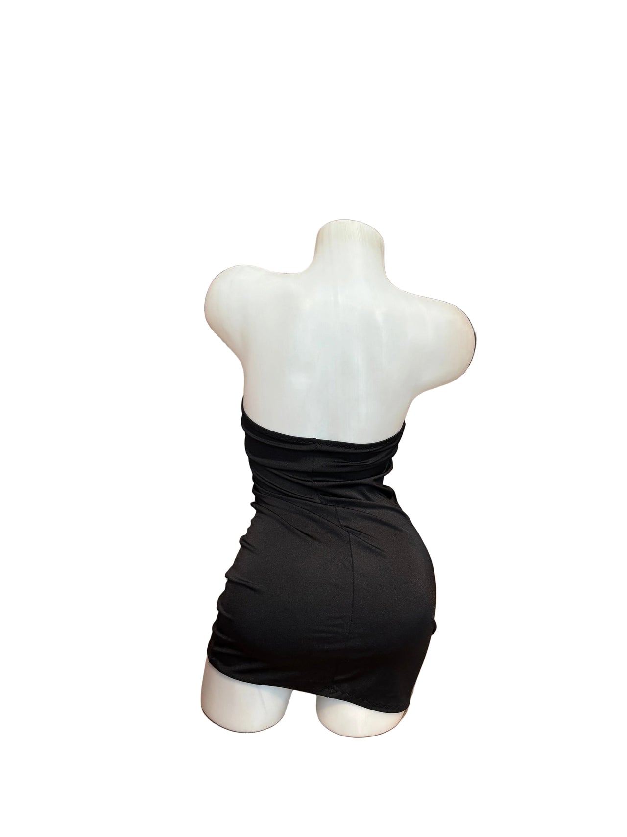 Ruched Tube Dress Black - Model Express Vancouver