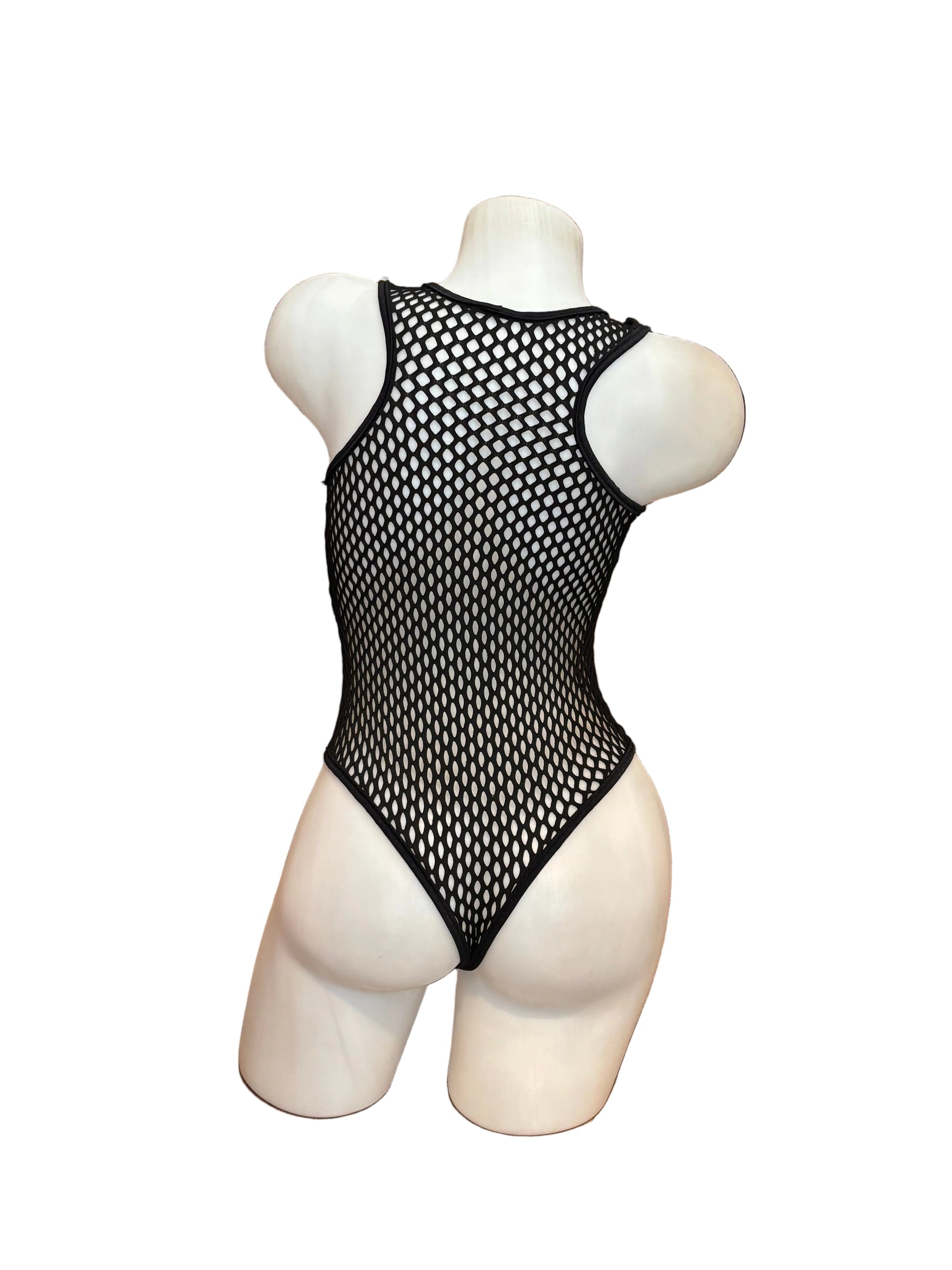 Fishnet Racer Back Bodysuit - Model Express Vancouver