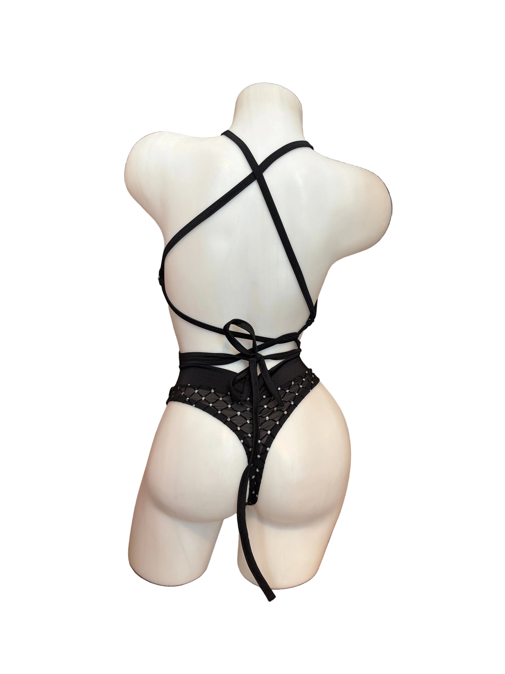 High Waist Halter Keyhole Starlite Bikini - Model Express Vancouver