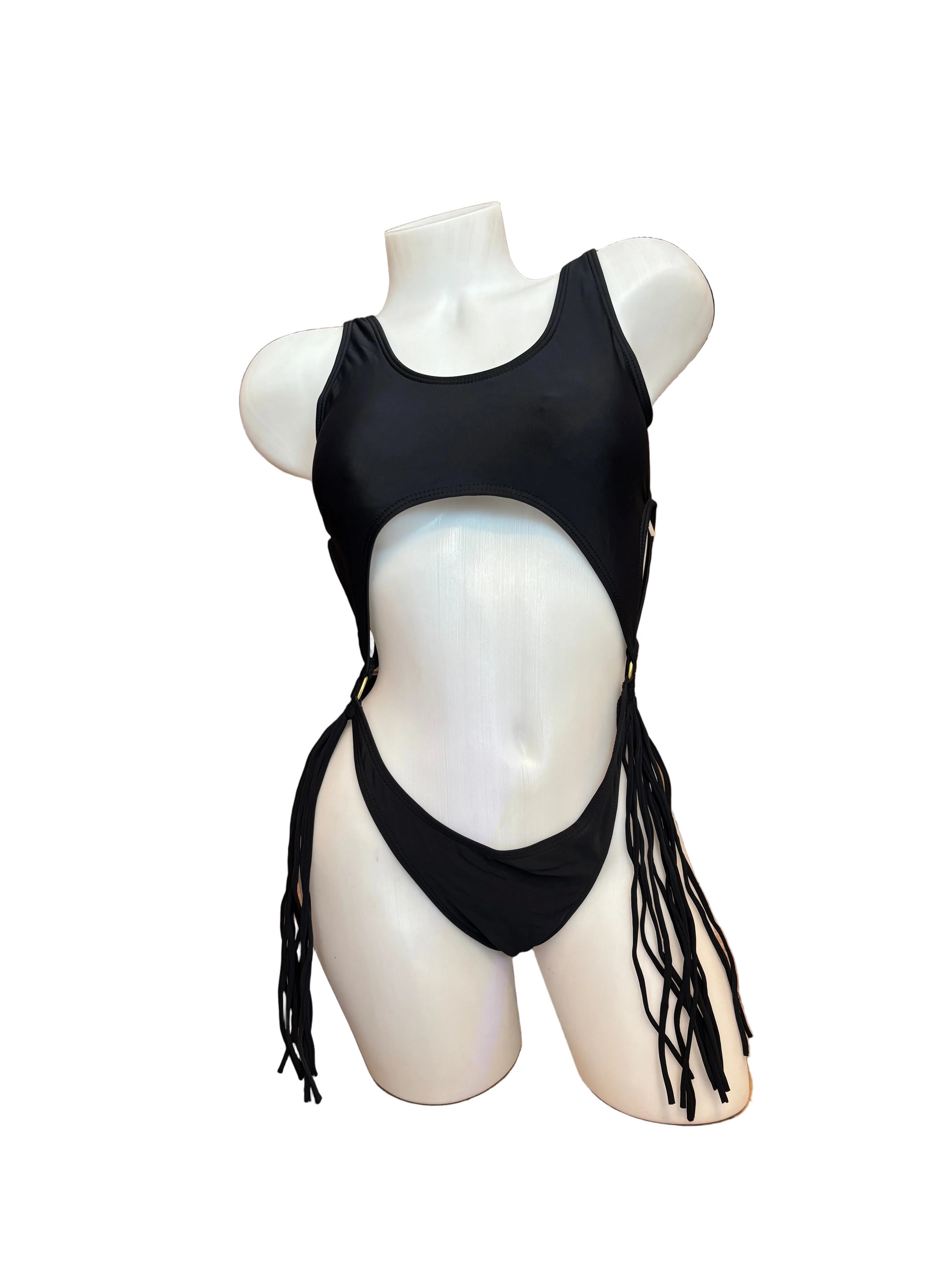Fringe Bodysuit Black - Model Express Vancouver