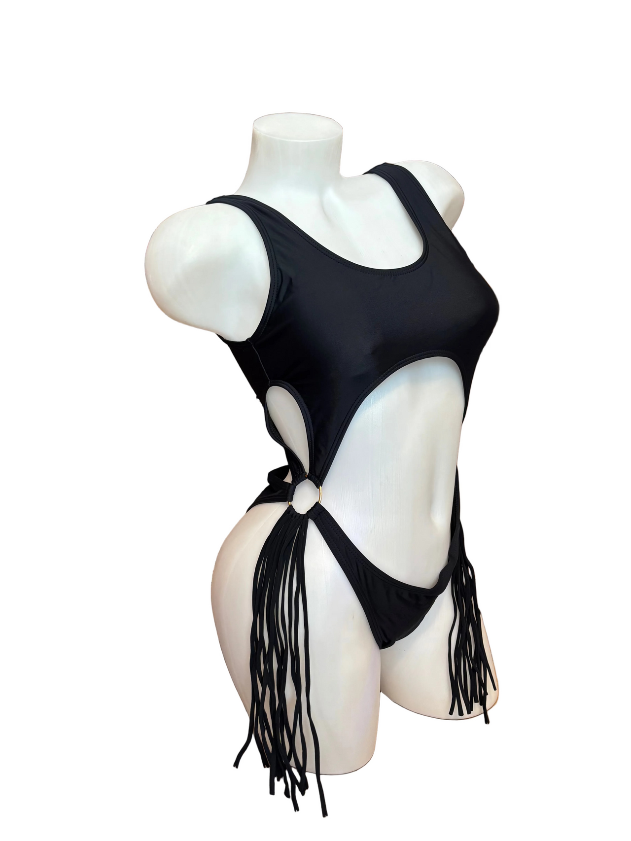 Fringe Bodysuit Black - Model Express Vancouver