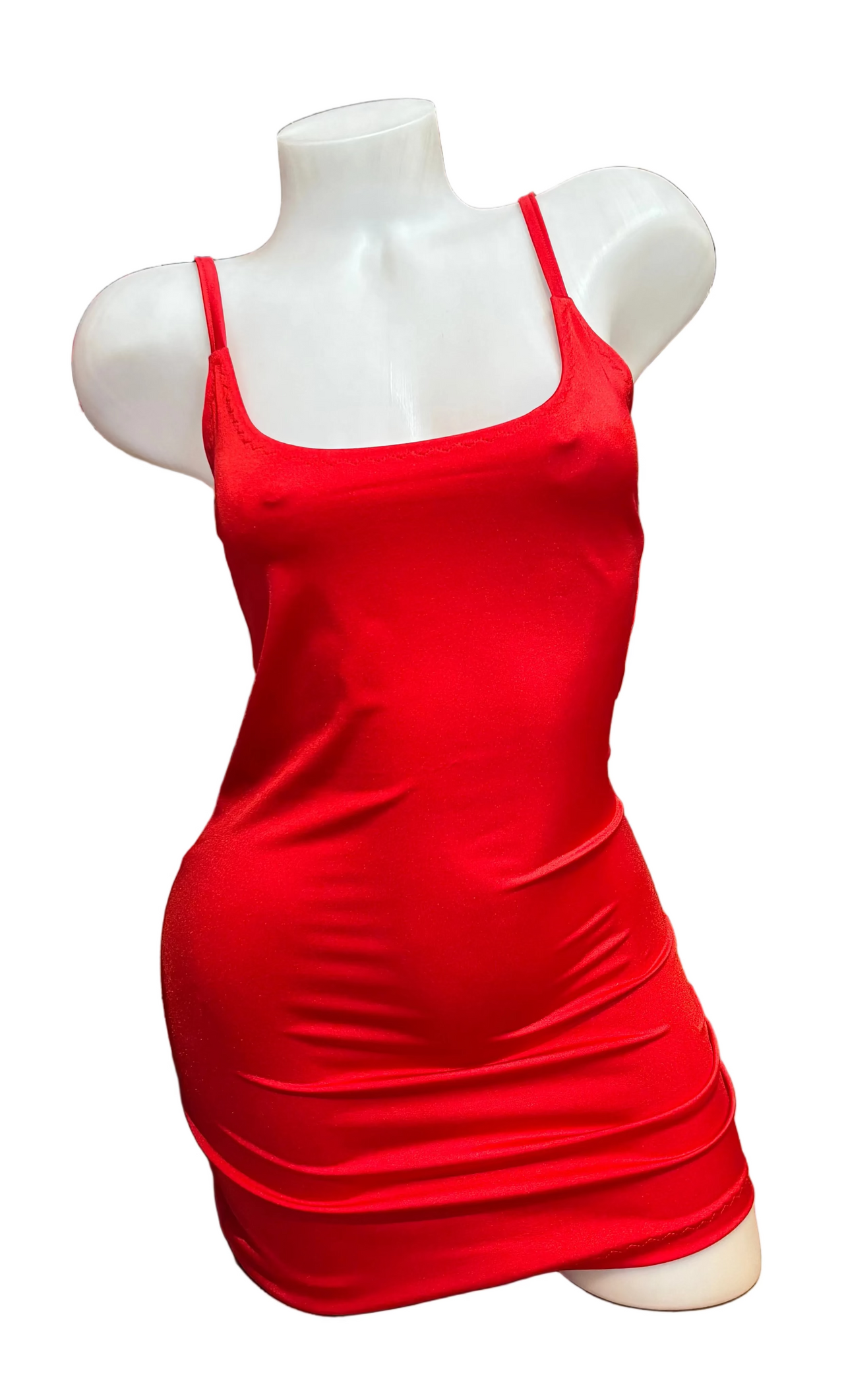 Spandex Tank Dress Red - Model Express Vancouver