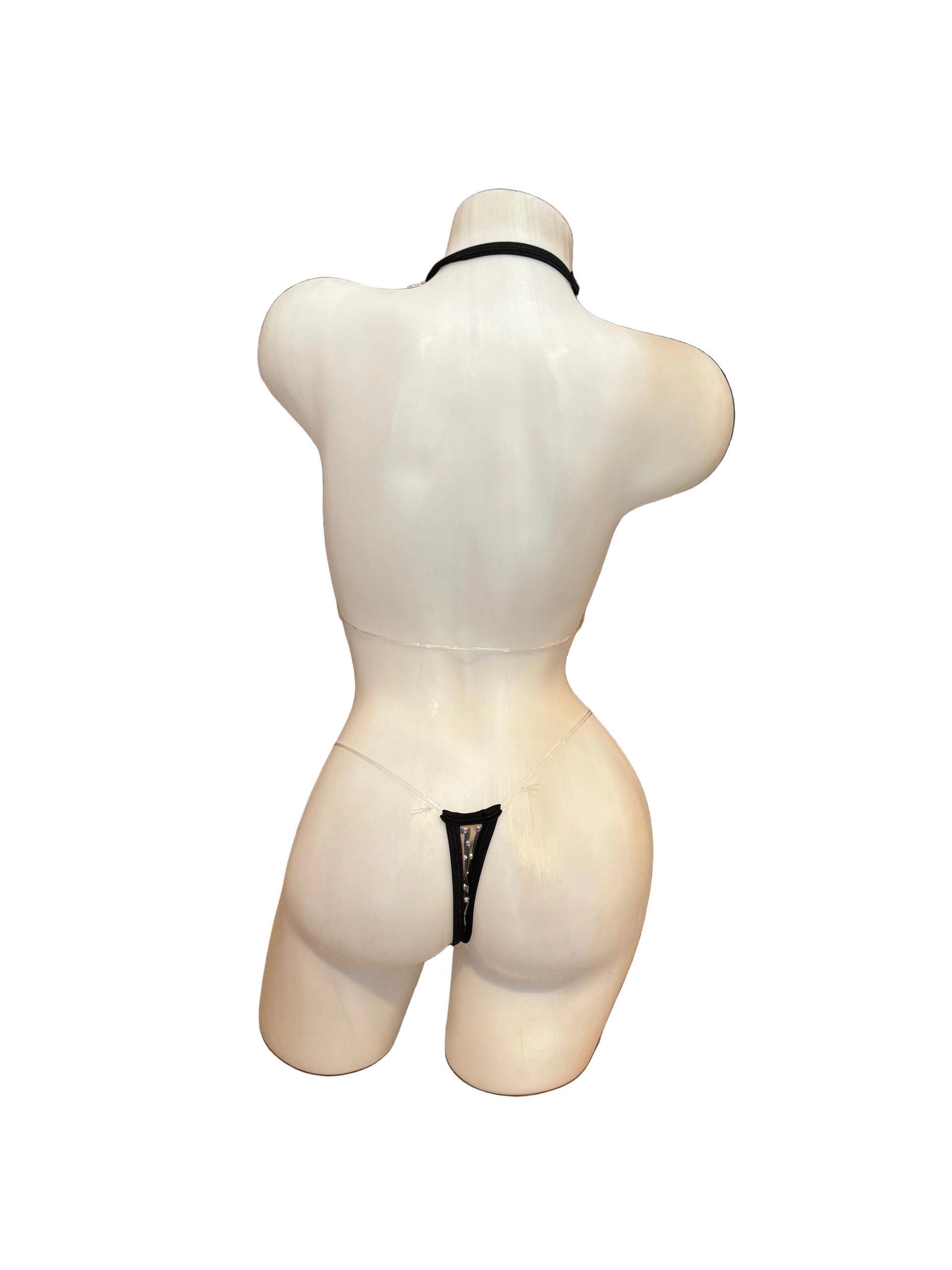 Rhinestone Micro Bikini - Brown Design - Model Express Vancouver