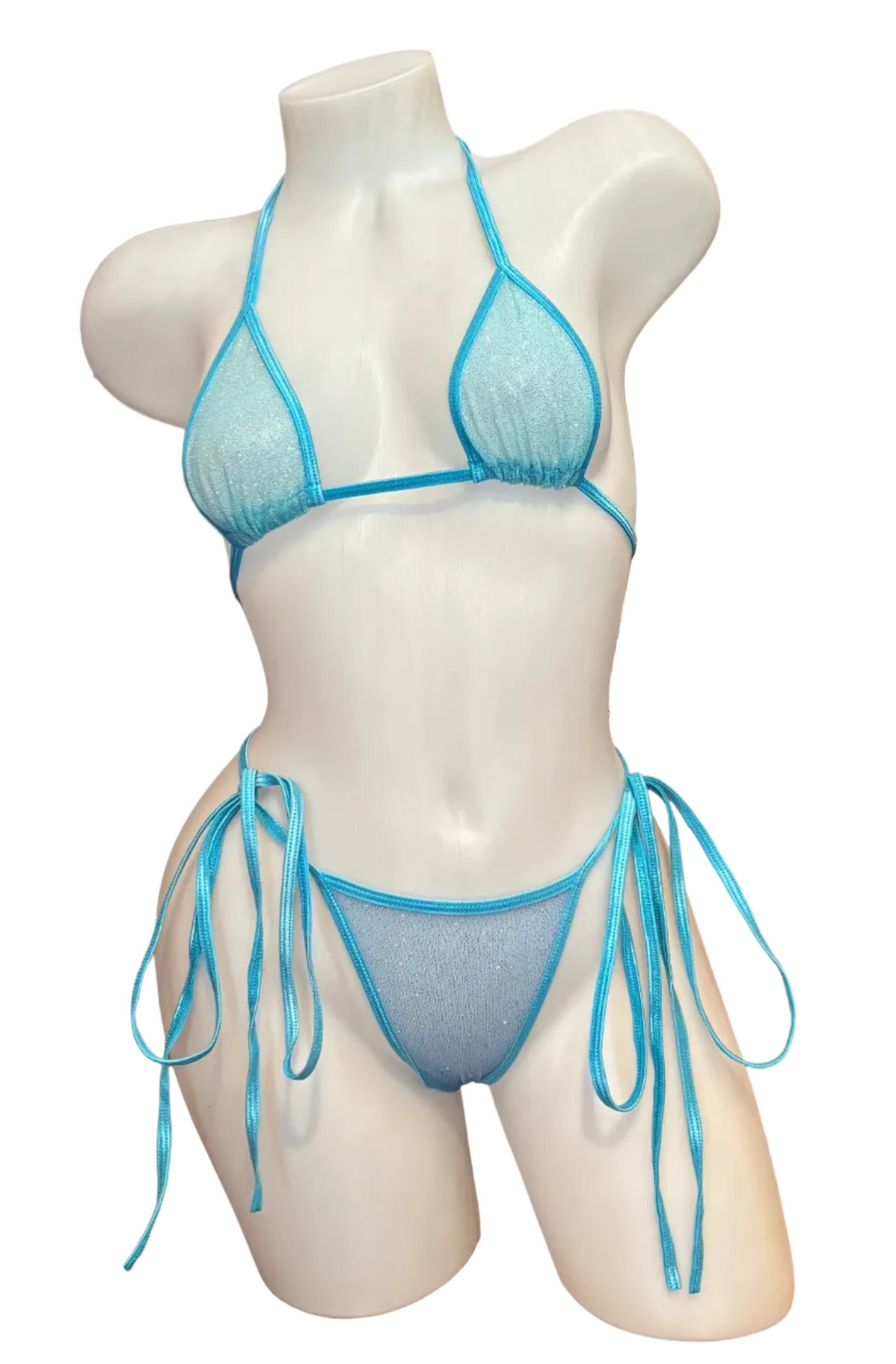 X9 Bikini: Turquoise Twinkle (Scrunch)