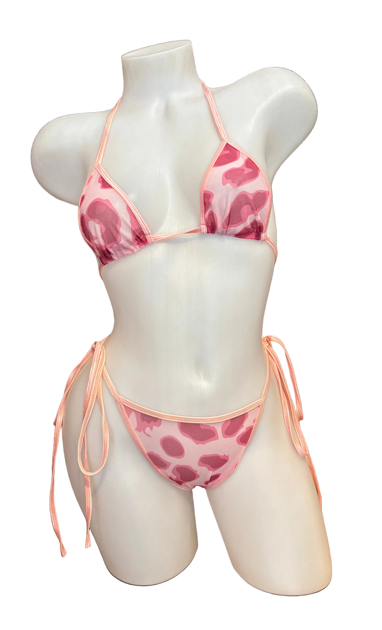 X9 Bikini: Cheetah Mesh (Thong)
