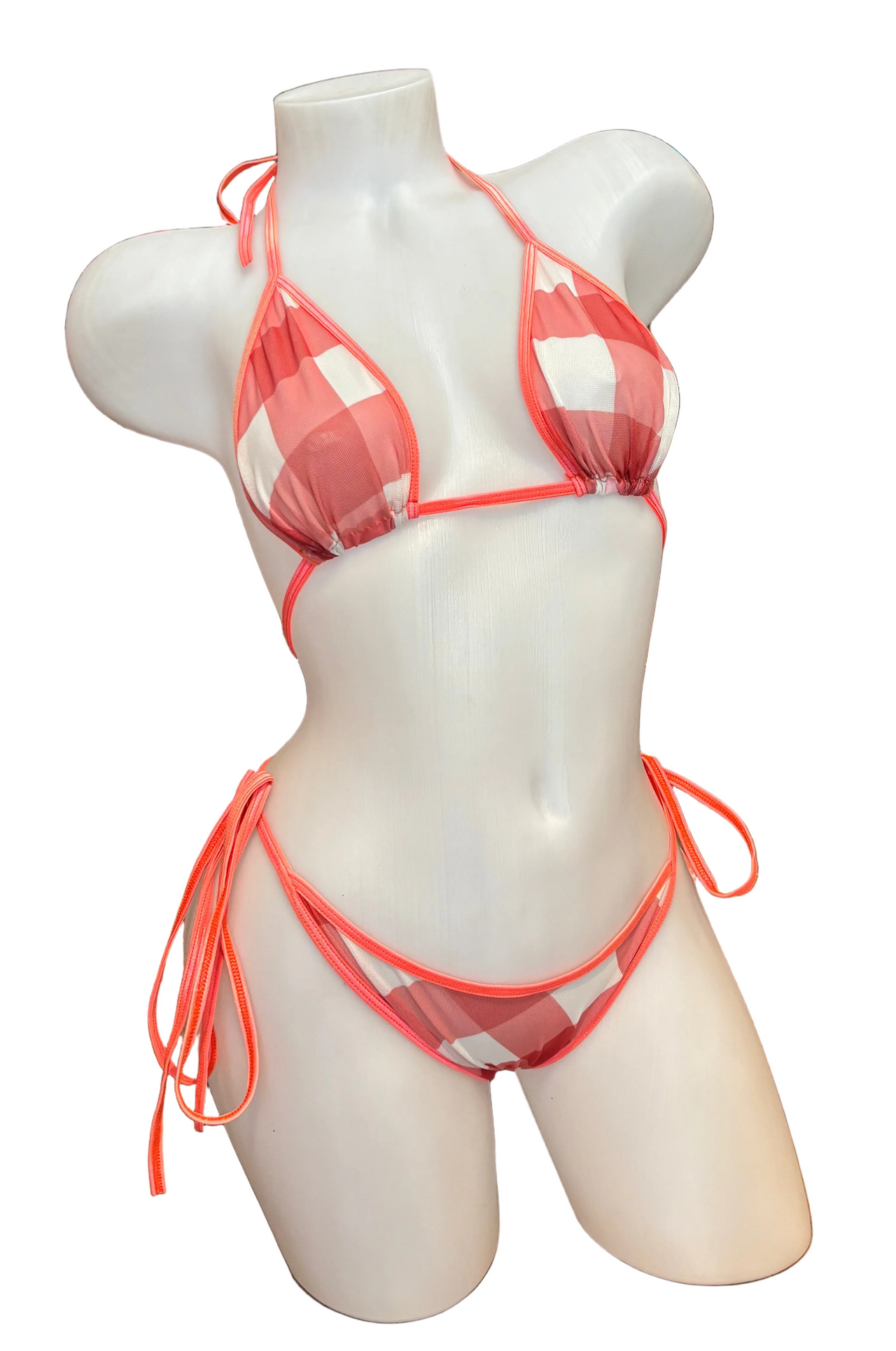 X9 Bikini: Coral Picnic (Thong)