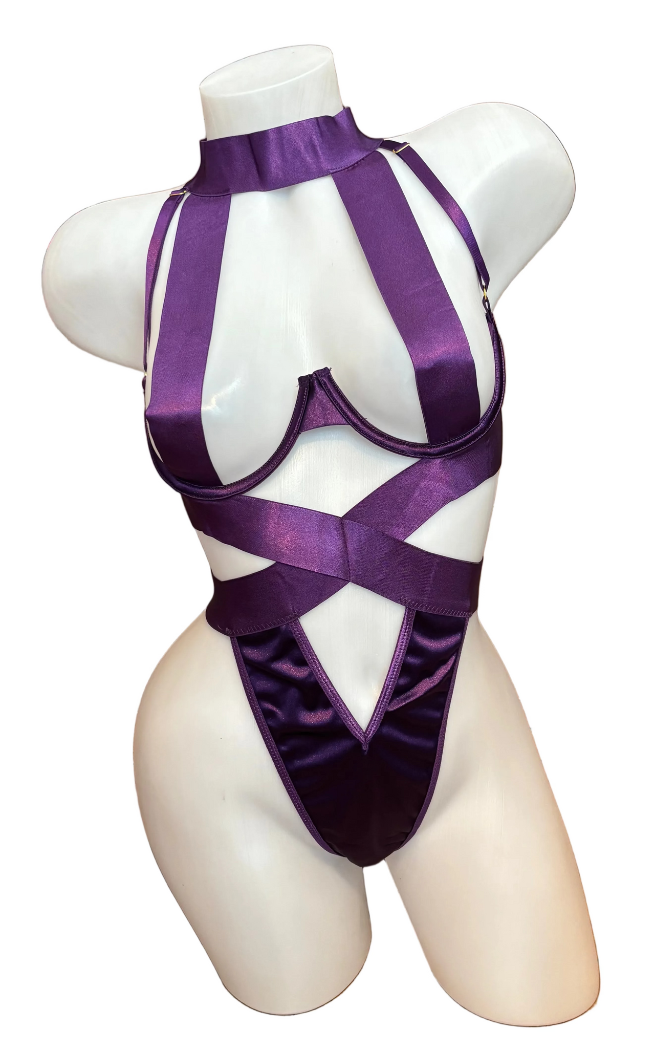 Bodysuit with Underwire Purple