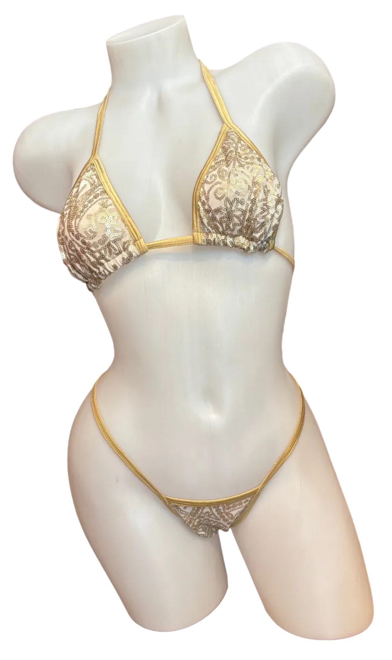 Sequins Bikini Set Nude