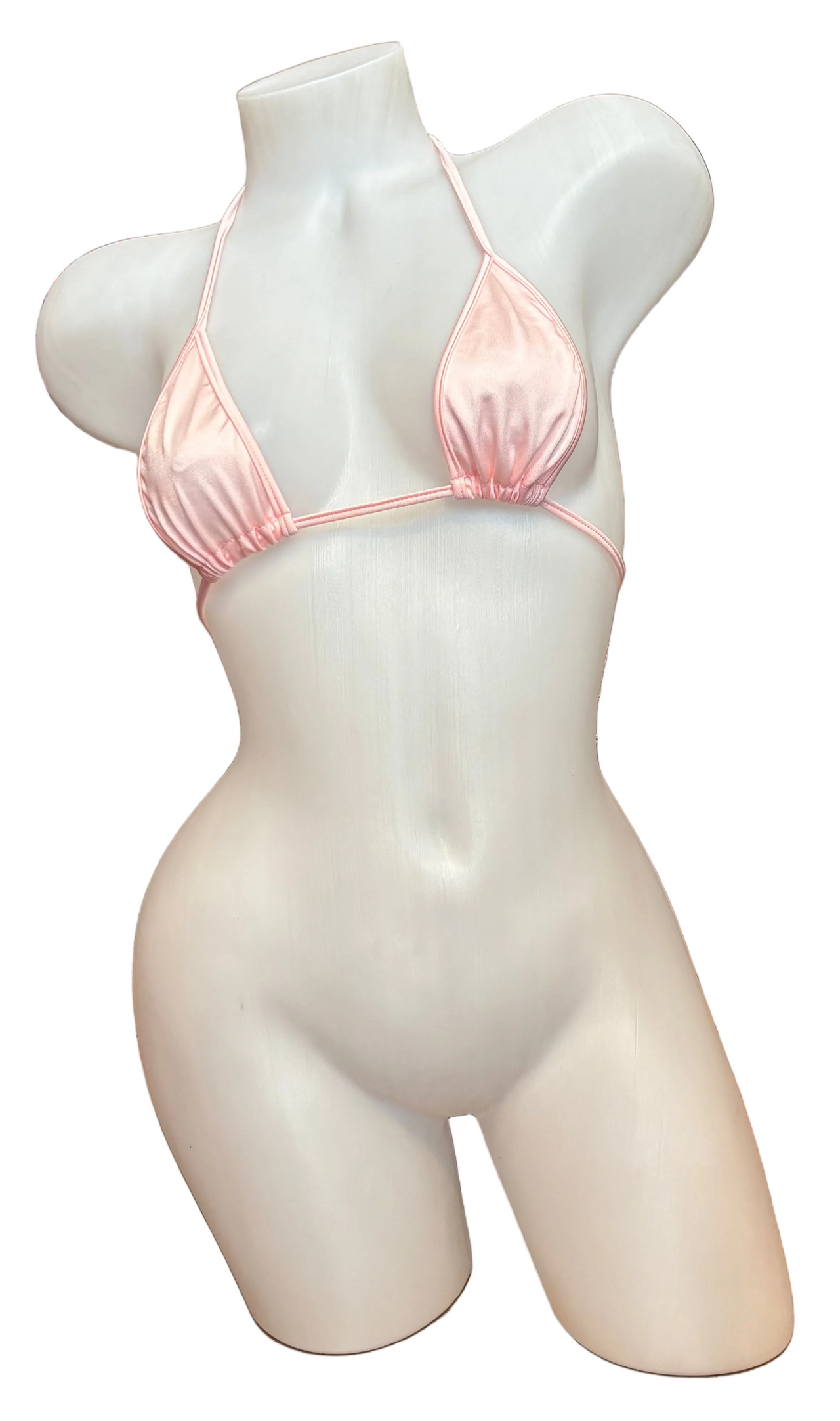 Skinny Bikini Top Baby Pink