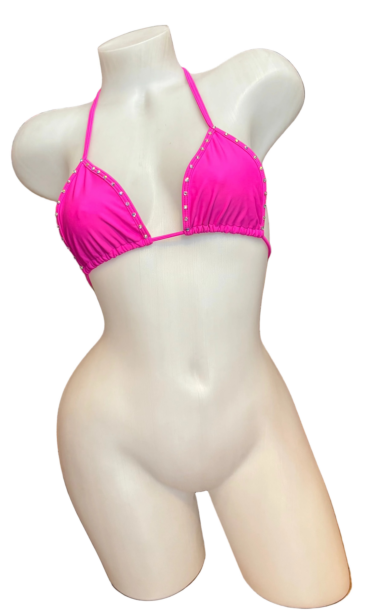 Crystal Tri Top - Baby Pink