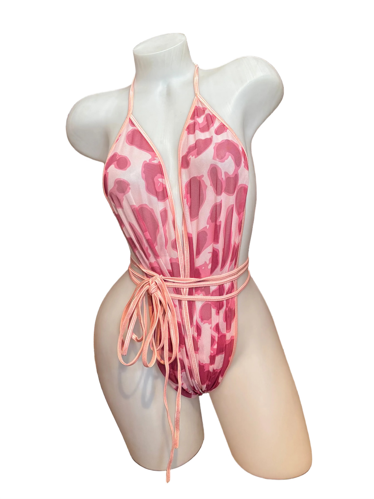 X9 Bikini: Pink Panther Mesh Wrap