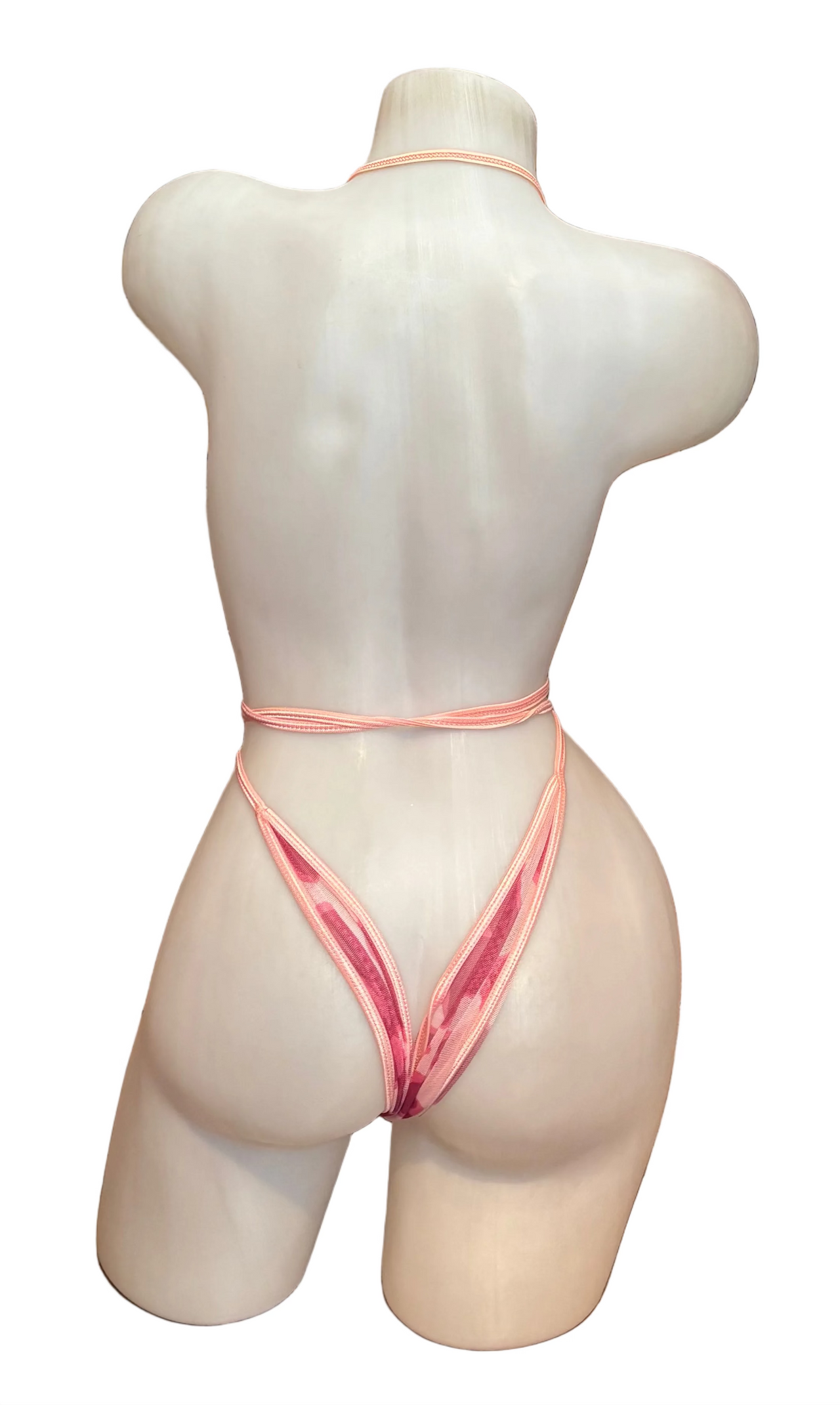 X9 Bikini: Pink Panther Mesh Wrap